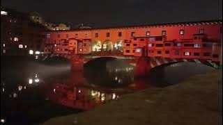 F-Light Firenze si accende Ponte Vecchio